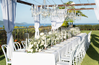 White French Linen Table Cloth