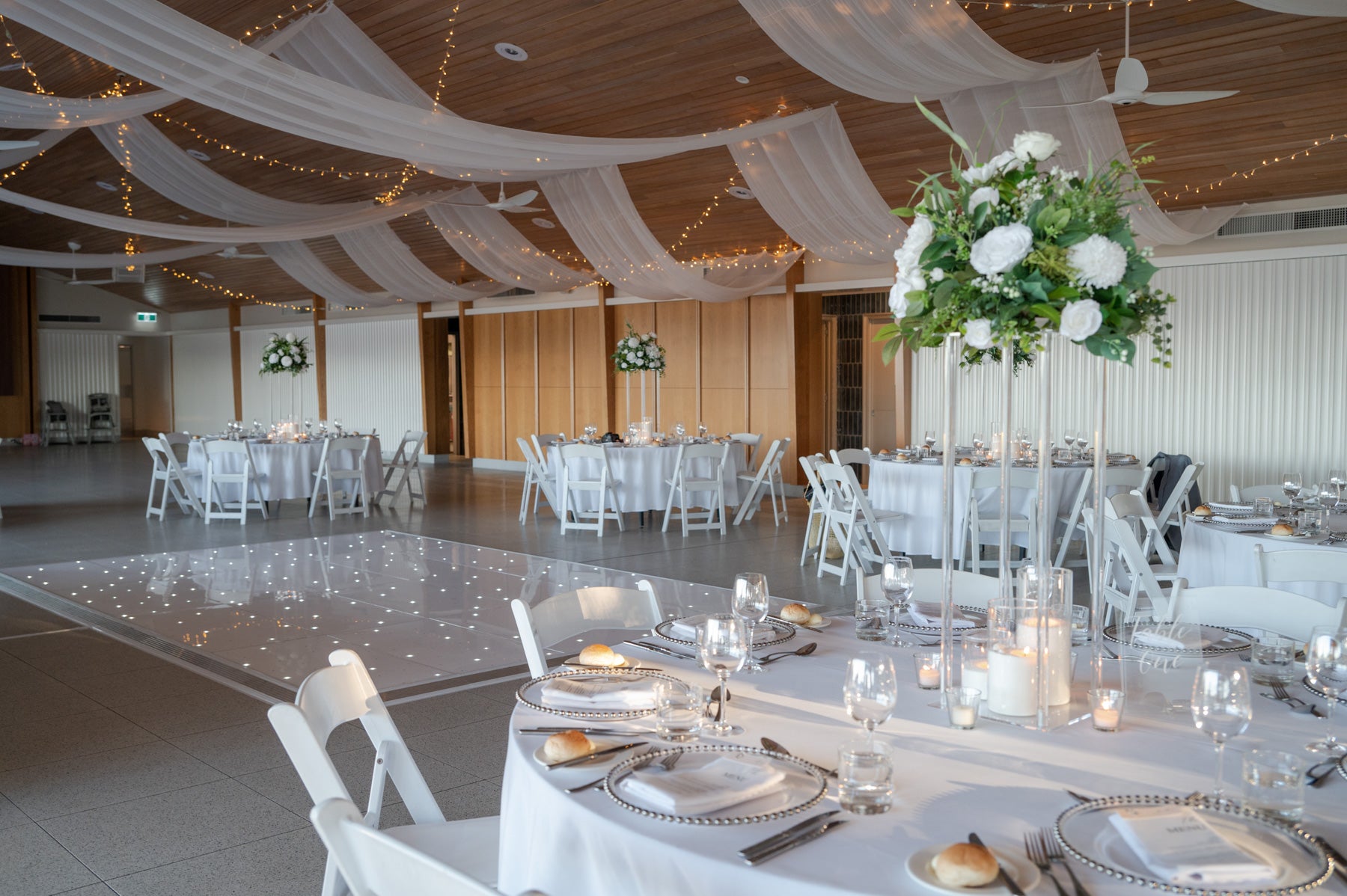 Beach Pavilion 120m Fairy Lights and Chiffon