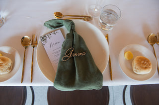 Olive Green French Linen Napkin