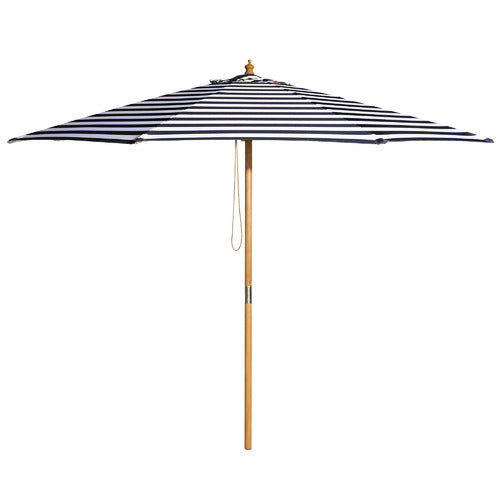 Navy & White Striped Umbrella