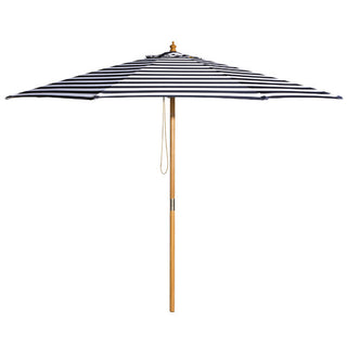 Navy & White Striped Umbrella