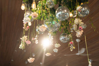 Floral Disco Ball Chandelier
