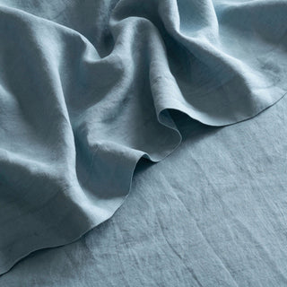 Light Blue French Linen Table Cloth