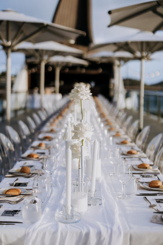 White Chiffon Table Runner