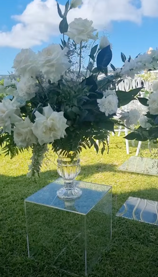 Crystal Cut Vase Tall