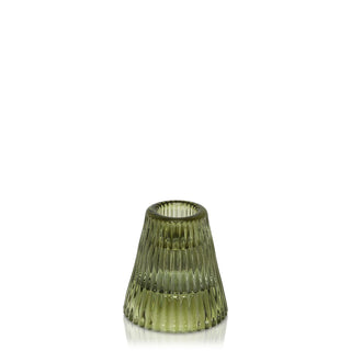 Moss Green Carlo Taper & Tealight Candle Holder