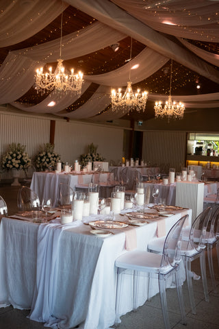 White French Linen Table Cloth