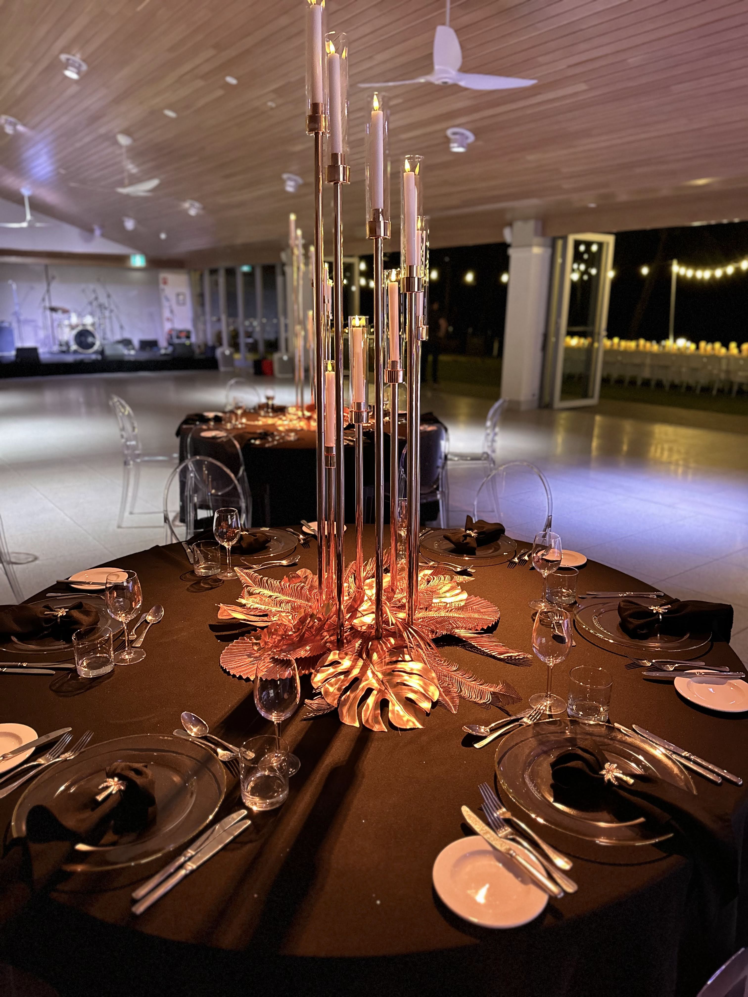 Gold 8 Taper Candle Holder