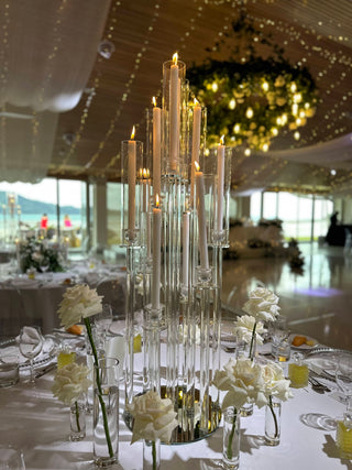 Glass 10 Taper Candle Holder