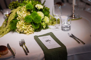 Olive Green French Linen Napkin