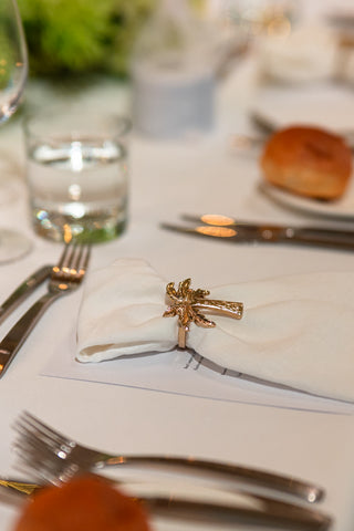 Gold Palm Napkin Ring
