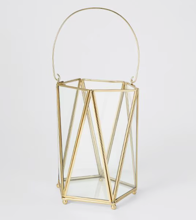 Gold Pentagonal Lantern