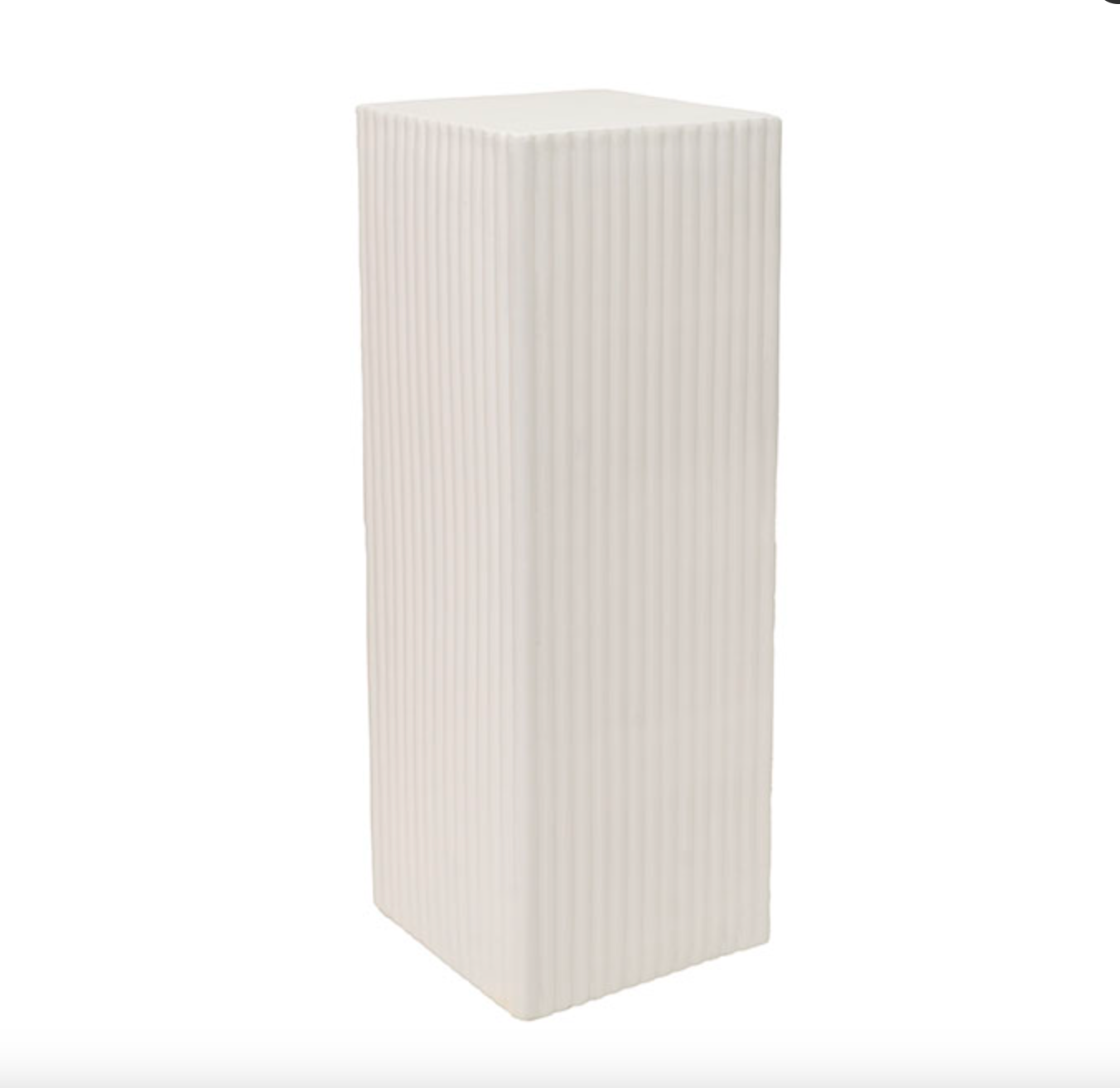 Ripple Plinth Matte White