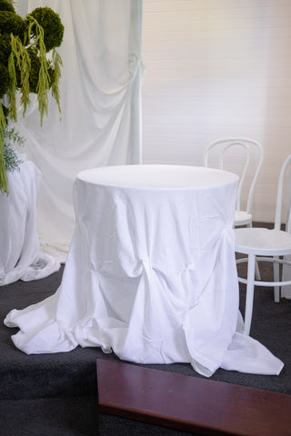 White French Linen Table Cloth