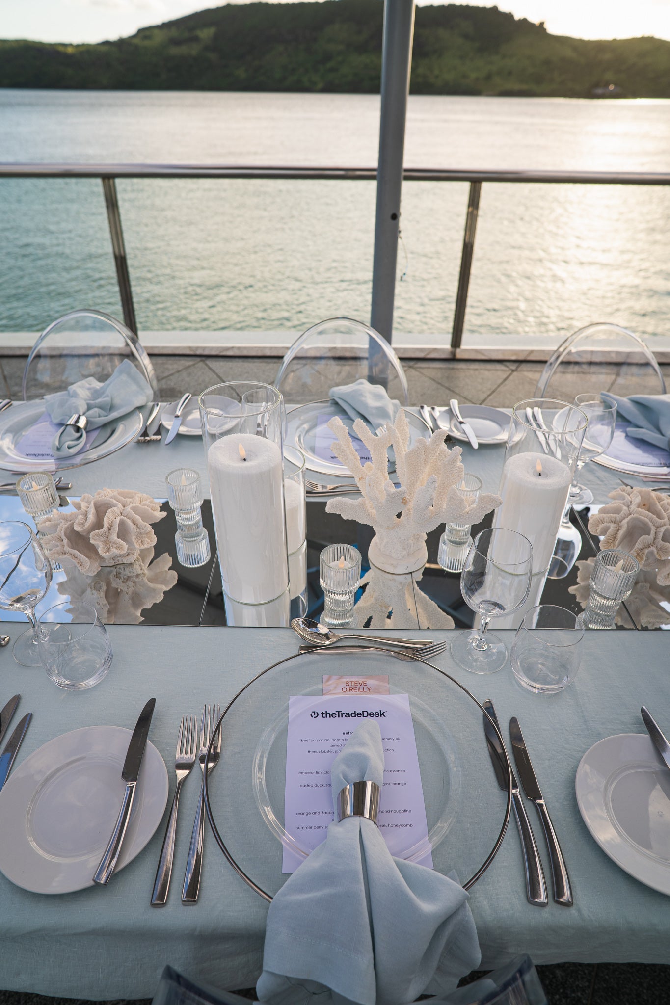 Light Blue French Linen Napkin