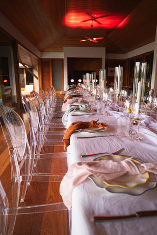 White French Linen Table Cloth