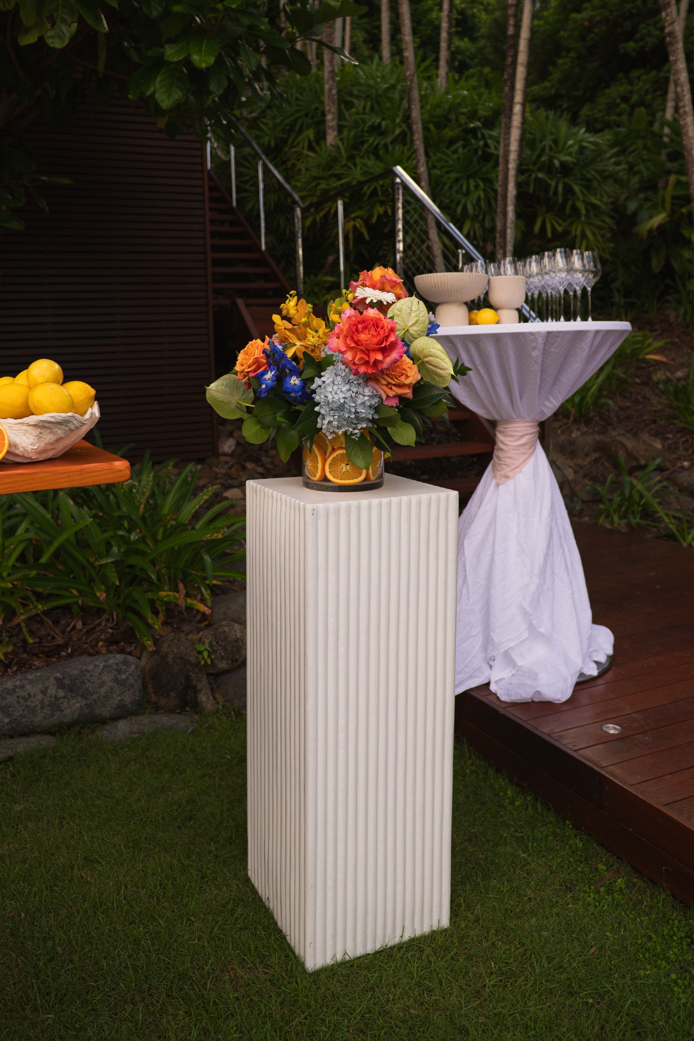 Ripple Plinth Matte White