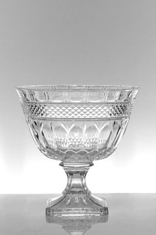 Crystal Cut Vase Wide