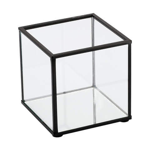 Black Rim Cube w/ Mirror Base