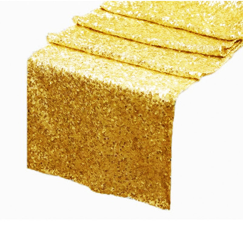 Gold Sequin Table Runner