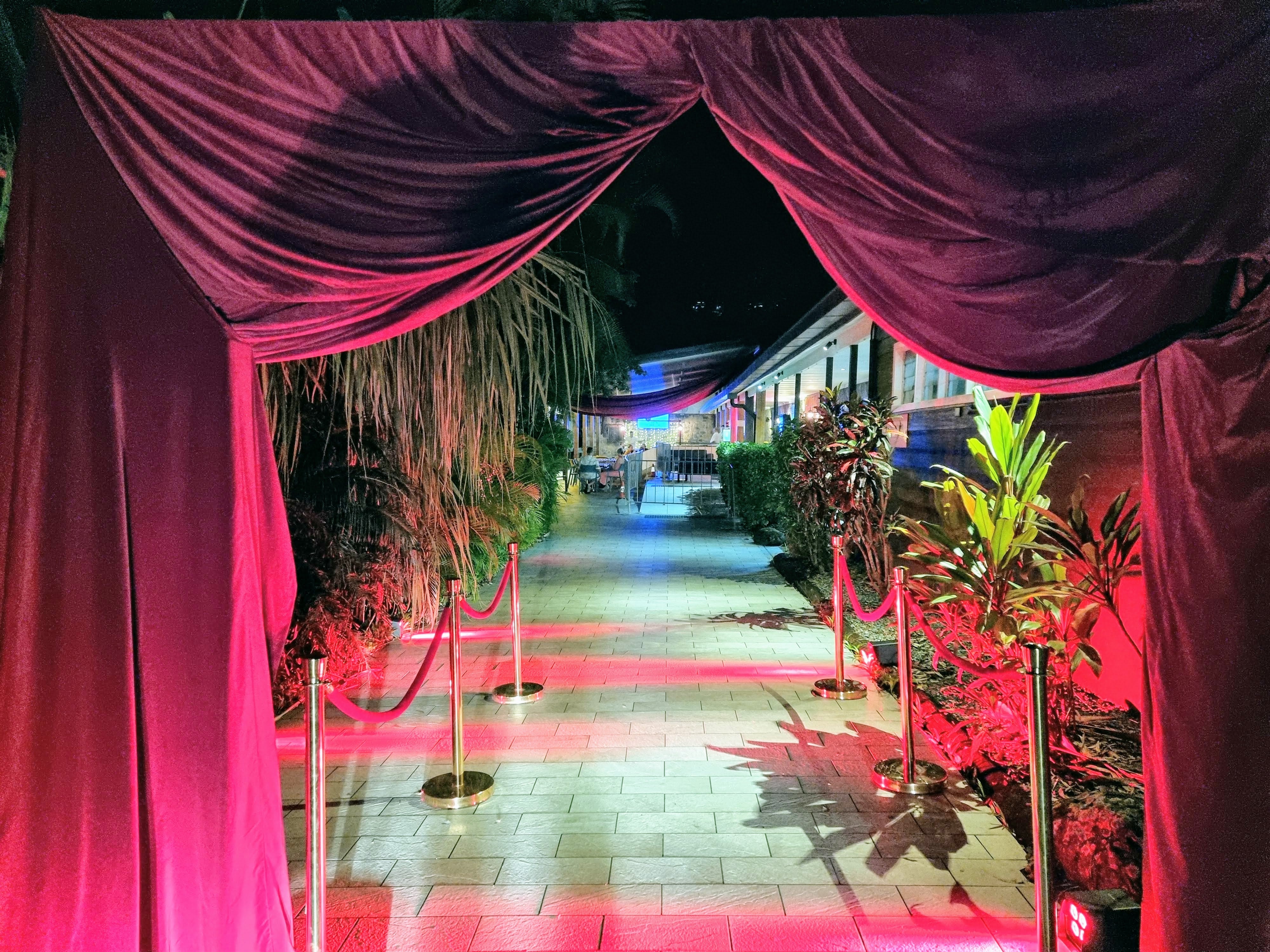 Red Velvet Drape