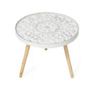 Decorative White Side Table