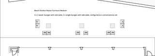 Rattan Furniture Beach Pavilion - Medium