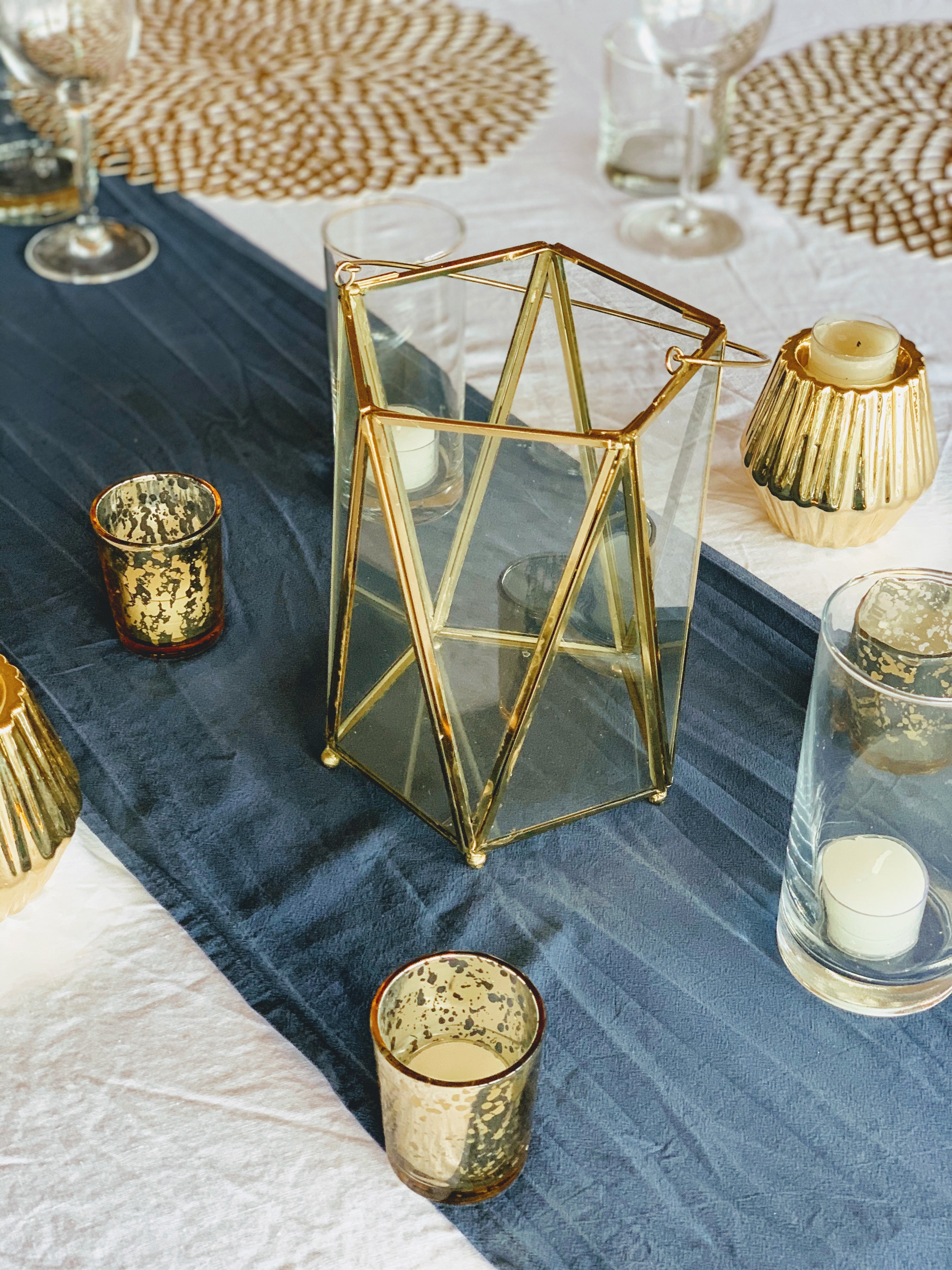 Gold Pentagonal Lantern