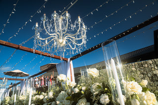 Ivory French Provincial Acrylic Crystal Chandelier
