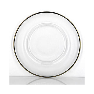 Glass Gold Rim Charger Plate