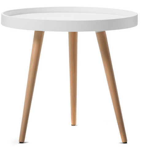 Plain White Side Table