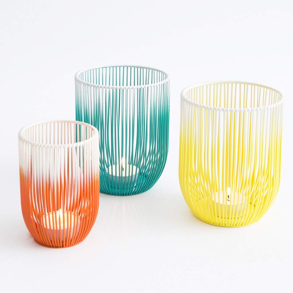 Coloured Wire Tealight Holder