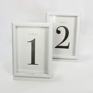 White Frame Numbers