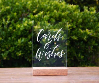 Perspex 'Cards & Wishes'