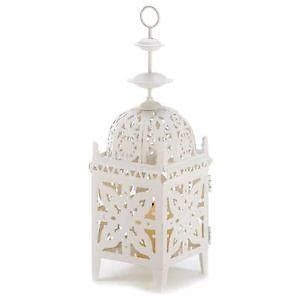 Small White Moroccan Lantern