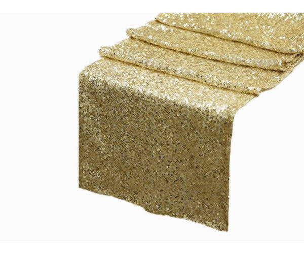 Light Gold Sequin Table Runner