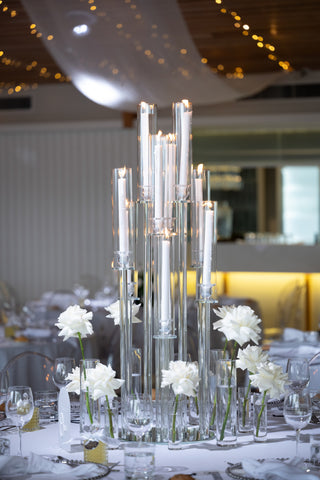 Glass 10 Taper Candle Holder