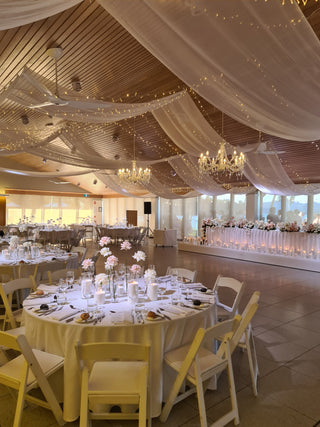 Ivory French Provincial Acrylic Crystal Chandelier