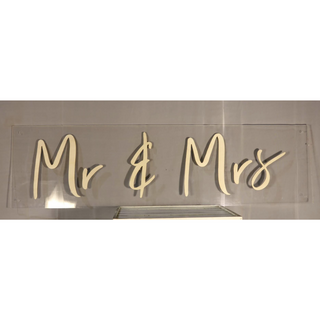 Acrylic 'Mr & Mrs'