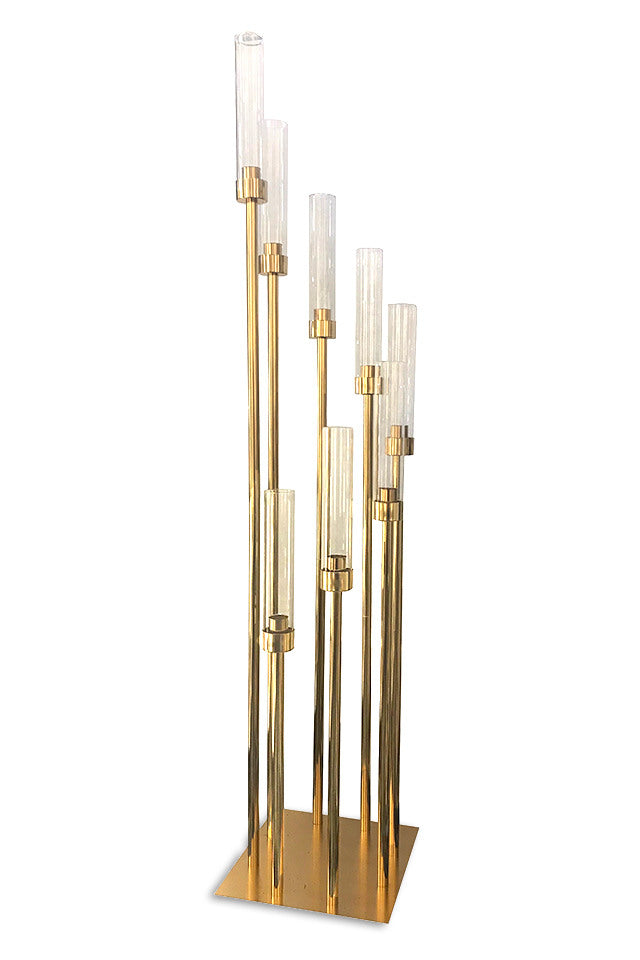Gold 8 Taper Candle Holder