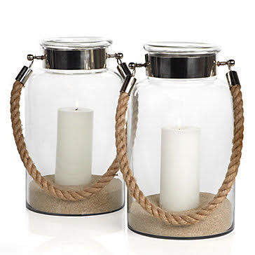 Rope Handle w/Steel Neck Lantern