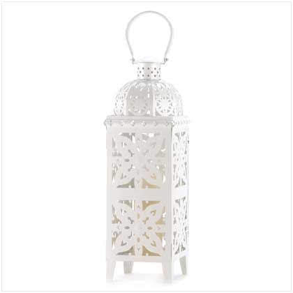 Large White Moroccan Lantern